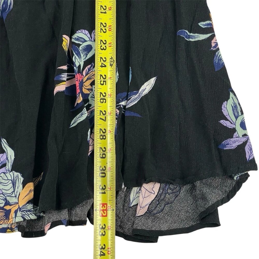 Free People Tree Swing Tunic Womens Size L Night Combo Black Floral Fairy NWT - Picture 7 of 9